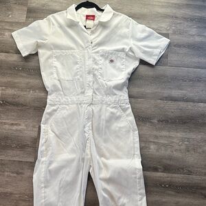 Dickies White Short Sleeve Coverall